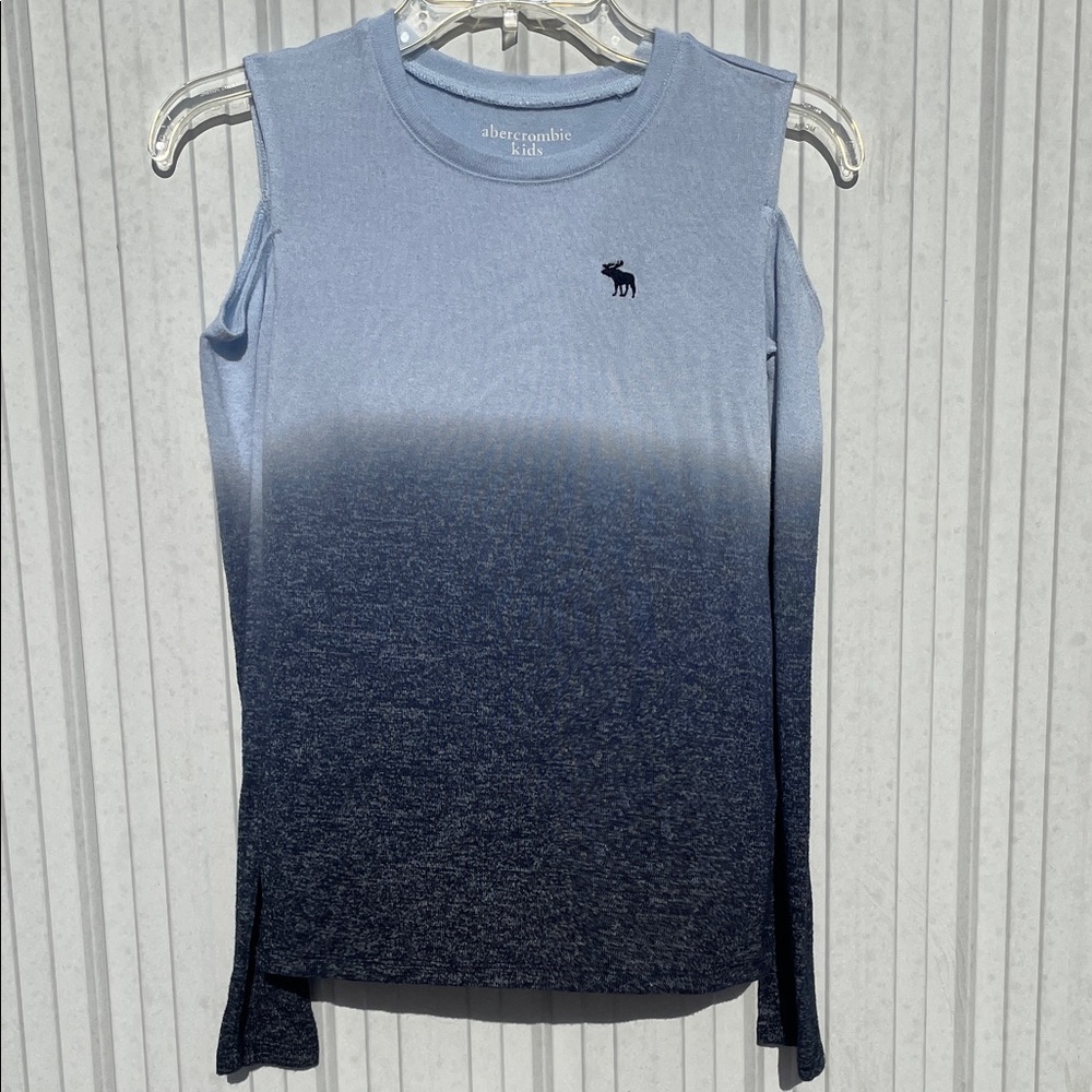 abercrombie kids Ombre Blue Cold-Shoulder Tank